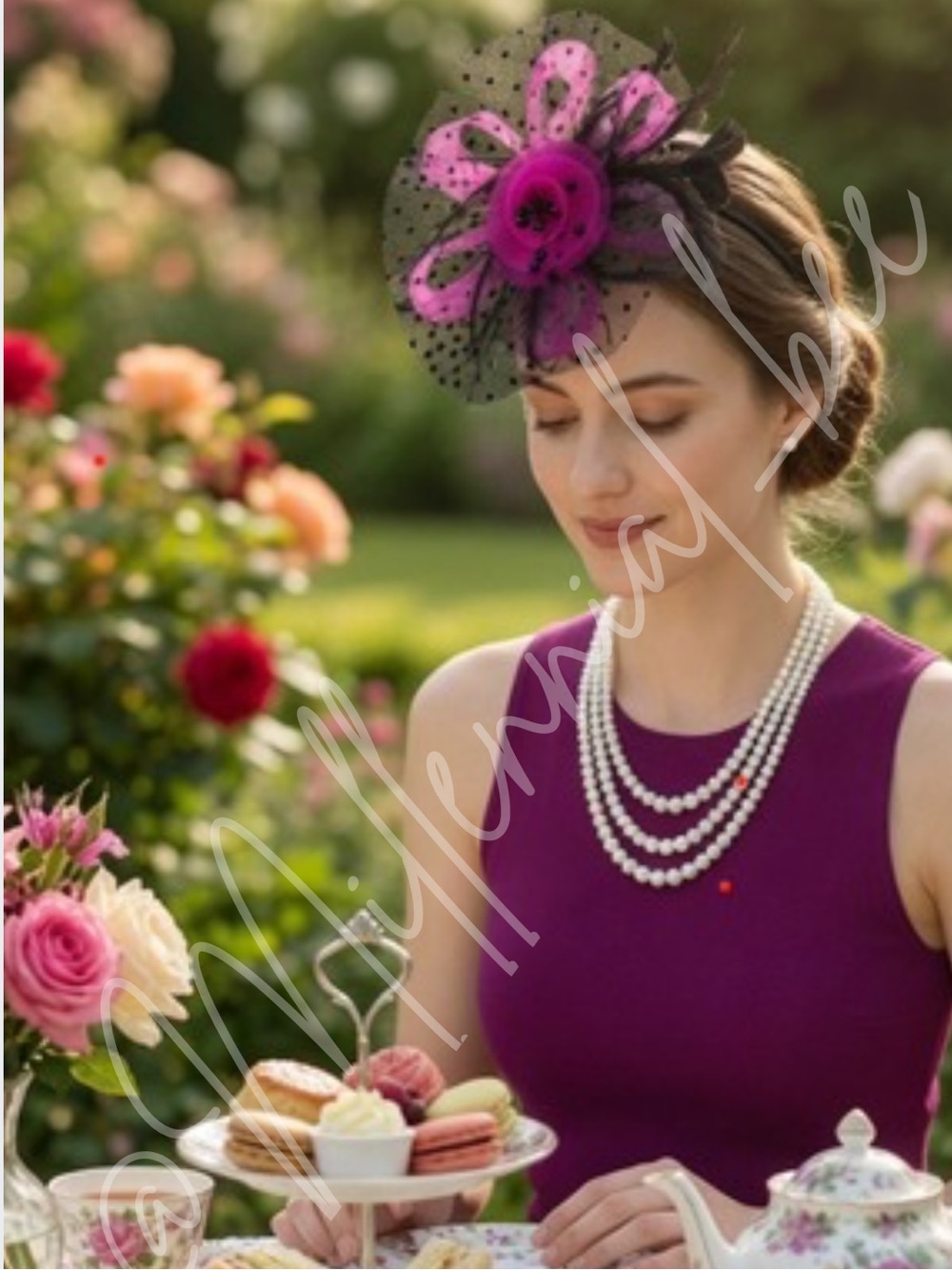 Kentucky Derby Fascinator Hat Beautiful Color Tea Party Derby